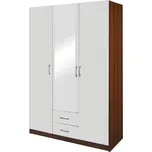 Skříň ESO 3dveřová 61530 ořech/bílá