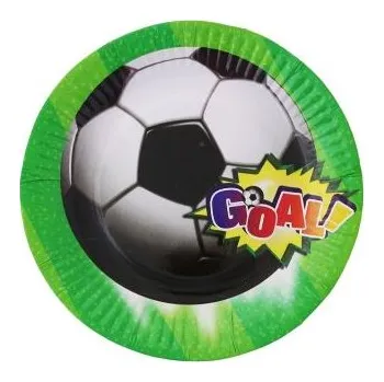 Papírové talíře FOTBAL 18 cm, 6 ks