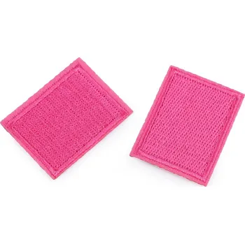 Nášivka Nažehlovací záplaty pro opravy dírek i zdobení 3x4 cm, barva 15 pink