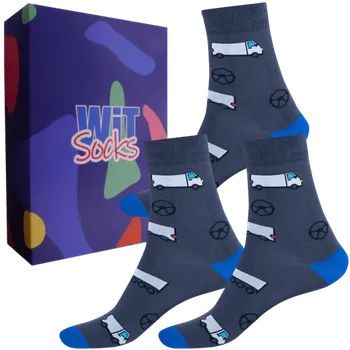 Pánské ponožky Dárkový set - Povolání - Řidič - velikost 43-46 (Velikost 43-46)