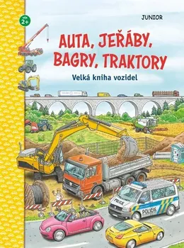 Leporelo Auta, jeřáby, bagry, traktory: Velká kniha vozidel - Nakladatelství Junior (2021)