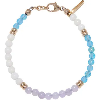 Náramek Dámský náramek Nialaya Akvamarín a Ametyst WB4008L