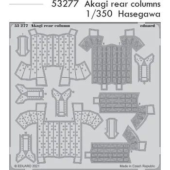 Plastikový model Eduard 1/350 Akagi rear columns (HASEGAWA)