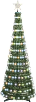 Vánoční stromek EMOS D5AA02 vánoční stromek se světelným řetězem a hvězdou 1,5 m