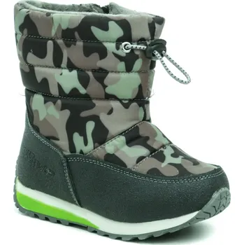 Chlapecká zimní obuv Wojtylko 4Z21033 khaki maskáč dětské zimní sněhulky EUR 33