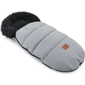 Fusak HappyBee Zimní fusak Trinity DIAMOND s kožíškem, Grey/Black