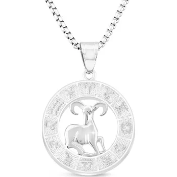 Řetízek biju Řetízek z chirurgické oceli + přívěsek znamení beran 3001404