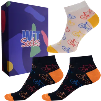 Pánské ponožky Dárkový set - Sporty - Kolo nízké mix - velikost 39-42 (Velikost 39-42)