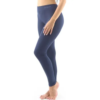 Dámské legíny GINA dámské legíny dlouhé, bezešvé, klasické Eco Bamboo 95031P lékořice S/M