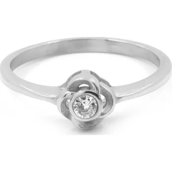 Prsten BRUNOshop.cz Jemný prsten ROSE s kamínkem Velikost: 7 (EU: 54 - 56)