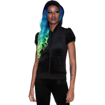 Dámská mikina mikina s kapucí dámské - Dee-Lux Velvet - KILLSTAR - KSRA003460 - L