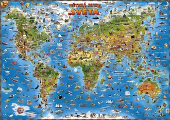 Dětská mapa světa - Nakladatelství Slovart (2020)