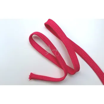 Textilní guma Plochá oděvní šňůra 10mm - fuchsiová