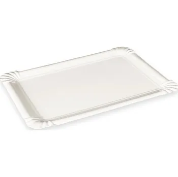Jednorázové nádobí Papírové tácky 10 x 16 cm (100% celulóza) [250 ks] (71102)