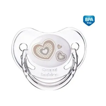 dudlíky Canpol babies Dudlík silikonový anatomický 6-18m NEWBORN BABY béžový