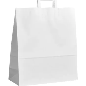 Nákupní taška Papírová taška bílá Topcraft 40x16x45 TCBI06