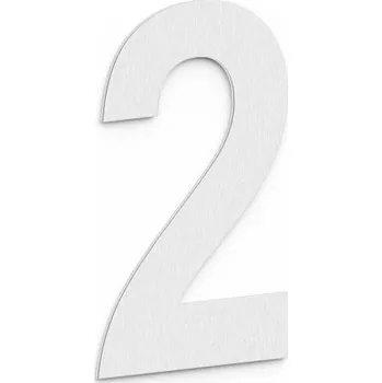 Domovní cedule METAL BUD domovní čísla a znaky METAL-BUD číslice 2, šroubovací, nerez ocel