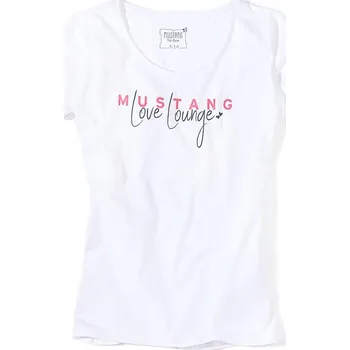 Dámské tričko MUSTANG Dámské bílé tričko s krátkým rukávem ENJA L 6183_2100.200