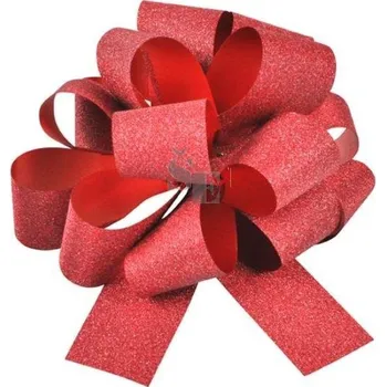 Bytový textil Stahovací mašle Glitrová 30x1080mm červená 5660262, MFP paper