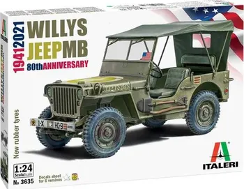 Plastikový model Italeri Willys Jeep MB 1:24