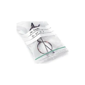 Sáček na potraviny Uzavíratelný ZIP sáček 100x150mm, popisovatelný, 50% recyklovaný, materiál LDPE, tloušťka 60µm | RAJA - Balení po 1 ks