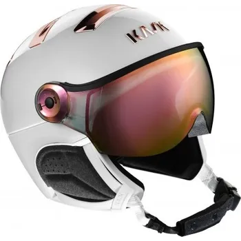 Kask Chrome 295 wh/pink gold, lyžařská helma bílo-růžová dámská 56