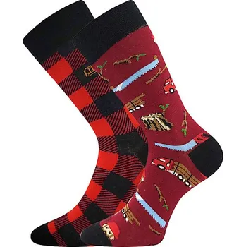 Pánské oblečení Ponožky Lonka Doble dřevorubec Velikost Lonka: 26-28 (39-42)