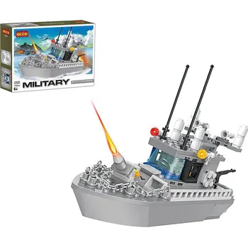 ostatní stavebnice COGO stavebnice Military Hlídkový člun kompatibilní 193 dílů