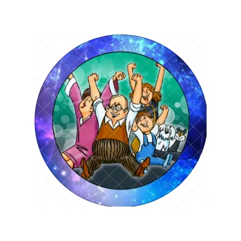 Jedlá dekorace na dort SMOLÍKOVI, VARIANTA Jedlý papír 28