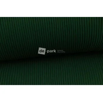 Žebrovaný náplet silný - lahvově zelená