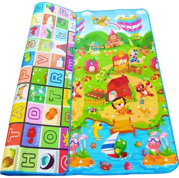 Hrací deka Vzdělávací oboustranná pěnová podložka 177 x 200 cm herní svět