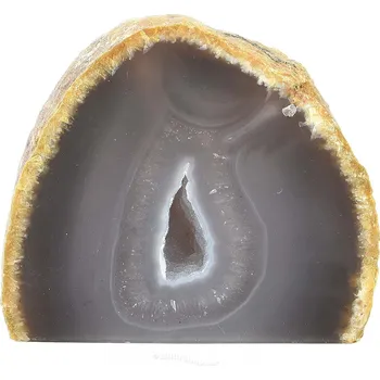 Přírodní kámen Achát stojící geoda (324g)