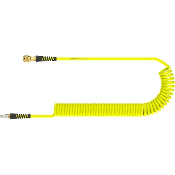 Zahradní hadice PUG65106ES: spirálová hadice MODY 6.5/10mm, 6m, rychlospojky DN7.2, polyuretan, žlutá (spirálová hadice MODY 6.5/10mm, 6m, rychlospojky DN7.2, polyuretan, žlutá)