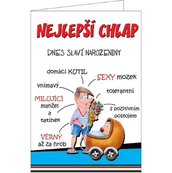 Blahopřání do obálky NEJLEPŠÍ CHLAP (BOD-2216)