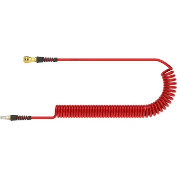 Zahradní hadice PUR65103ES: spirálová hadice MODY 6.5/10mm, 3m, rychlospojky DN7.2, polyuretan, červená (spirálová hadice MODY 6.5/10mm, 3m, rychlospojky DN7.2, polyuretan, červená)