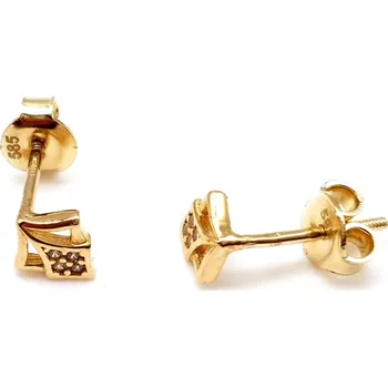 Náušnice Netradiční drobné zlaté náušnice na puzetu