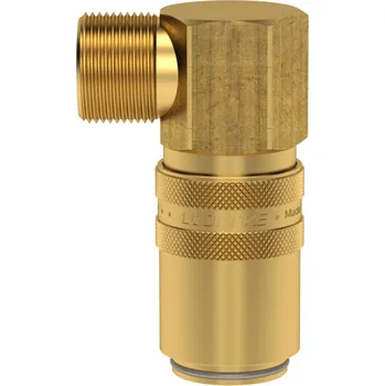 ESHG 2415 A-90AB (rychlospojka ESHG M24x1.5 vnější 90°, ventil, DN13, mosaz)