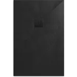 Sprchová vanička obdélníková SAT Alek 120x80 cm litý mramor černá SATALEK12080