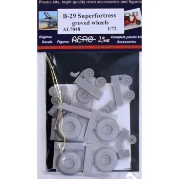 Plastikový model Plusmodel 1/72 B-29 Superfortress - groved wheels