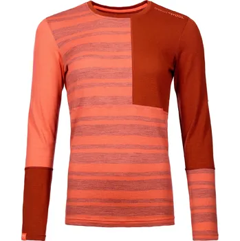 Ortovox dámské merino triko 185 Rock'N'Wool Long Sleeve W Barva: coral, Velikost: XL