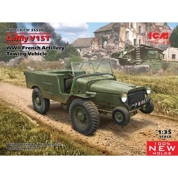 Plastikový model ICM 1/35 Laffly V15T French Artillery Towing Vehicle