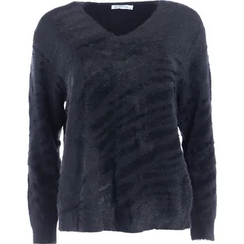 Dámský svetr Mimosa 3361 svetřík Itálie barva: černá, velikost: S/M