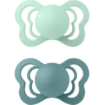 dudlíky Bibs dudlíky kaučuk ortodonické 2 ks Couture 0-6 měsíců Nordic-mint-island-sea
