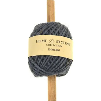 H&S collection Jutový provázek 2 mm x 30 m - Modrý