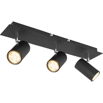 Svítidlo GLOBO 57910-3B ROBBY, GU10 3x35W, černý matný kov, stropní svítidlo