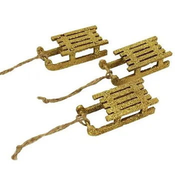 Vánoční dekorace Morex D0950 dekorační sáňky 3 ks