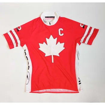 cyklistický dres Sugoi Canada Jersey dámský dres s krátkým rukávem chilli red červený Podkarta: M