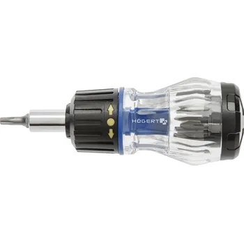 Šroubovák Ráčnový šroubovák a 8 ks bitů HOGERT HT1S214