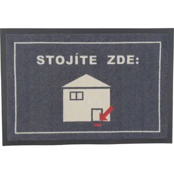 Koberec Rohožka GPS (Stojíte zde) 40x60 cm - na ven i na doma, 40x60, šedá, GDmats - 1 rok na vrácení + DOPRAVA ZDARMA k Vám i zpět