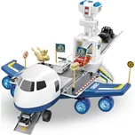 Kids World Hrací sada letadlo s rampou - policie, 35 x 35 x 20 cm